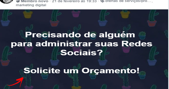 Publicidade de mídia social orgânica no marketing digital