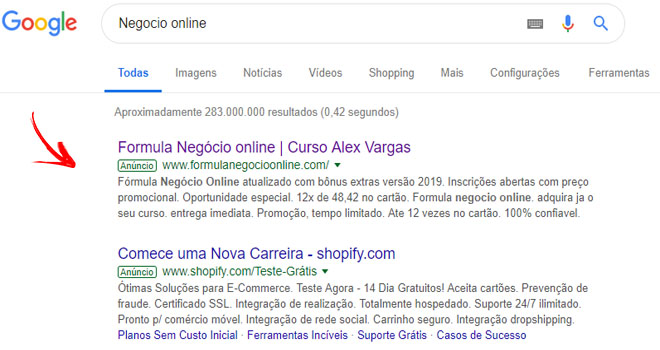 Publicidade paga marketing digital