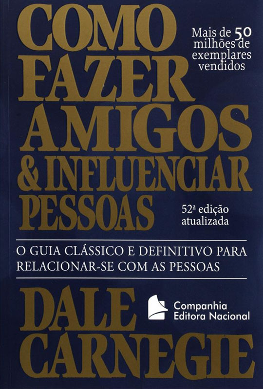 Livro como fazer amigo e ingluenciar pessoas: 